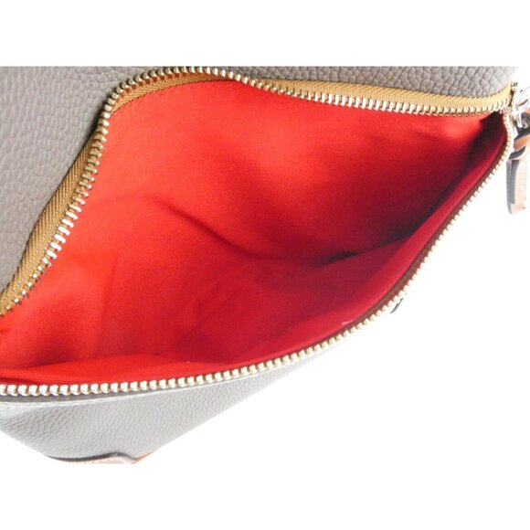 Dooney & Bourke Gray Pebble Leather Crossbody Purse - Picture 8 of 16